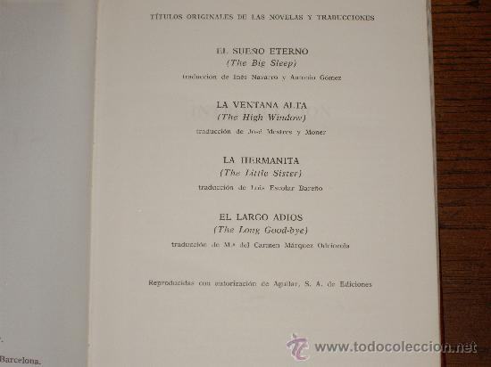 Libros de segunda mano: RAYMOND CHANDLER - Foto 4