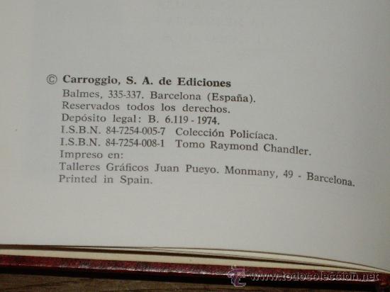Libros de segunda mano: RAYMOND CHANDLER - Foto 5
