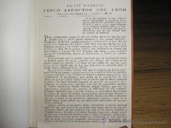 Libros de segunda mano: CINCO ASPECTOS DEL AMOR (ANDR&Eacute; MAUROIS) 1&ordf; ED. - Foto 6