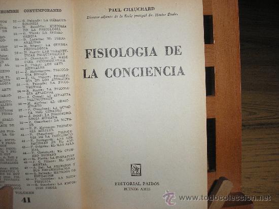 Libros de segunda mano: FISIOLOGIA DE LA CONCIENCIA (PAUL CHAUCHARD) 1&ordf; ED. - Foto 2