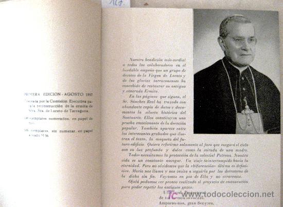 Libros de segunda mano: LA ERMITA DE NUESTRA SE&Ntilde;ORA DE LORETO DE TARRAGONA - Foto 2