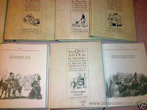 Libros de segunda mano: DON QUIXOTE LA MANCHA, ILUSTADO POR D. ANTONIO MINGOTE. .EN 10 TOMOS