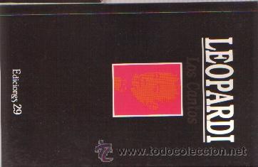 Libros de segunda mano: GIACOMO LEOPARDI Los Cantos - Foto 1