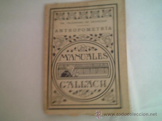 Libros de segunda mano: Antropometr&iacute;a. Telesforo de Aranzadi - Foto 1