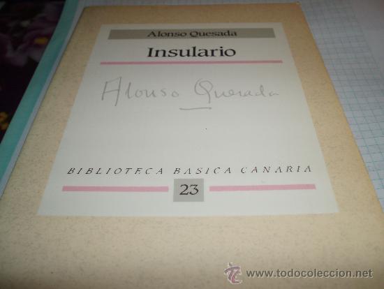 Libros de segunda mano: insulario (versos y prosas) - Foto 1