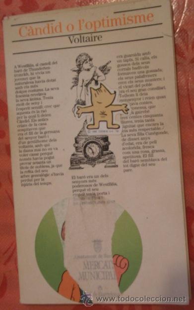 Libros de segunda mano: C&agrave;ndid o loptimisme, 1989, en catal&aacute;n - Foto 1