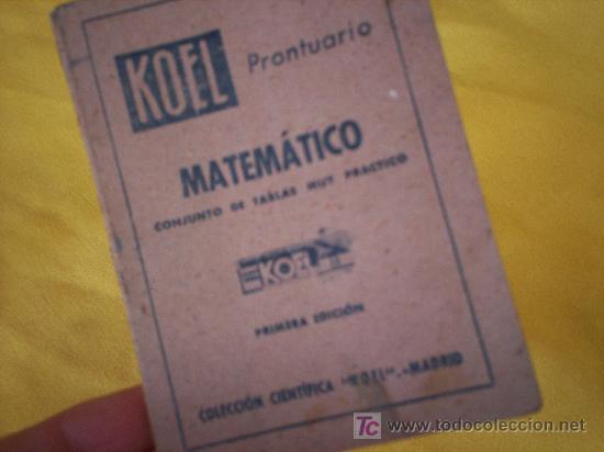 Libros de segunda mano: Prontuario Matematico (conjunto de tablas muy practico) - Foto 3