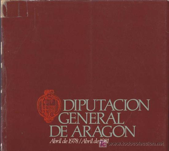 Libros de segunda mano: DIPUTACION GENERAL DE ARAGON - Foto 1
