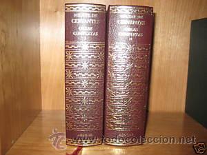 Libros de segunda mano: OBRAS COMPLETAS - Cervantes - Aguilar (2 Tomos) - Foto 1