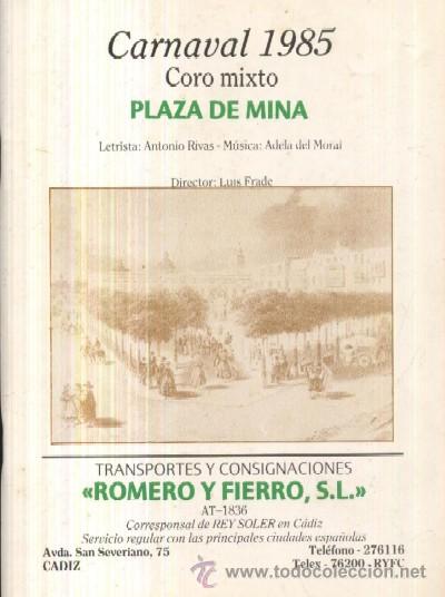 Libros de segunda mano: PLAZA DE MINA (CORO MIXTO)  (A/ C- 151) - Foto 1