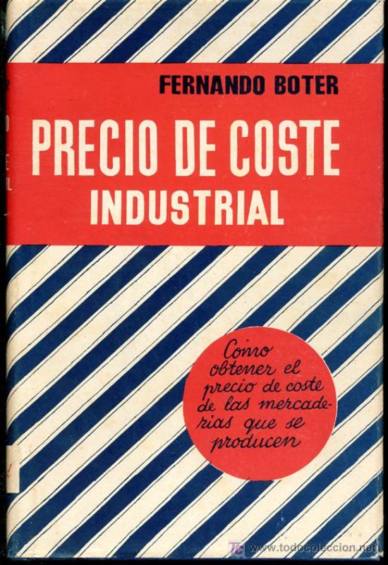 Libros de segunda mano: Precio de coste industrial - Fernando Boter - 1943 - Foto 1