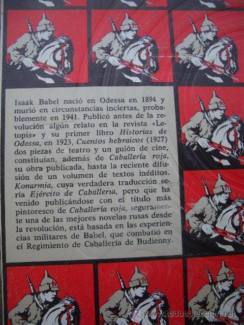 Libros de segunda mano: ISAAK BABEL: CABALLERIA ROJA, ED.BARRAL 1971 - Foto 3