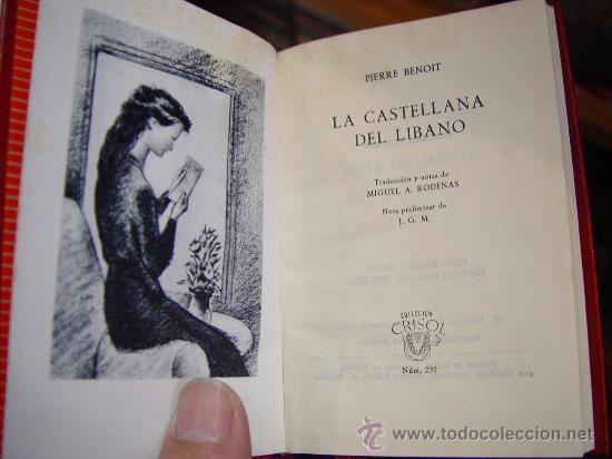 Libros de segunda mano: LA CASTELLANA DEL LIBANO   P. BENOIT   CRISOL N&ordm;231  AGUILAR - Foto 2