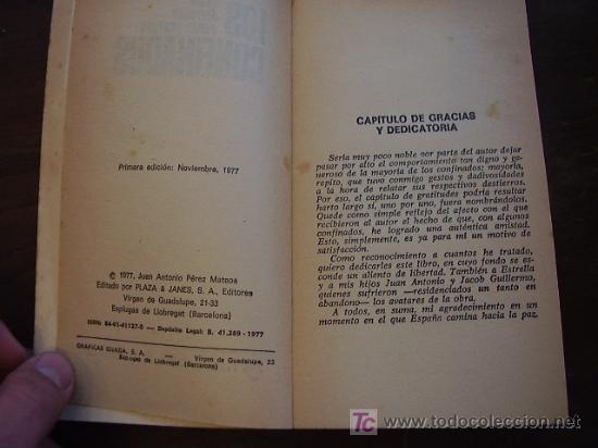 Libros de segunda mano: Los Confinados, Juan Antonio P&eacute;rez Mateos - Foto 4