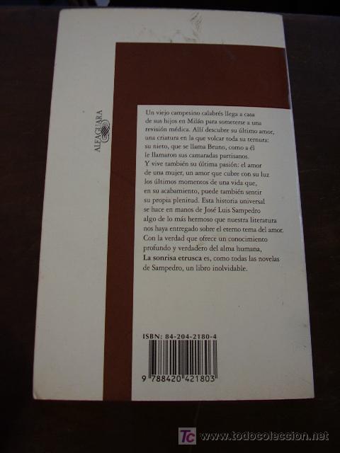 Libros de segunda mano: La Sonrisa Etrusca, Jose Luis Sampedro - Foto 6