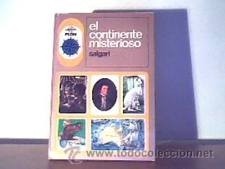 Libros de segunda mano: EL CONTINENTE MISTERIOSO;EMILIO SALGARI;LOS LIBROS DE PLON 1976 - Foto 1