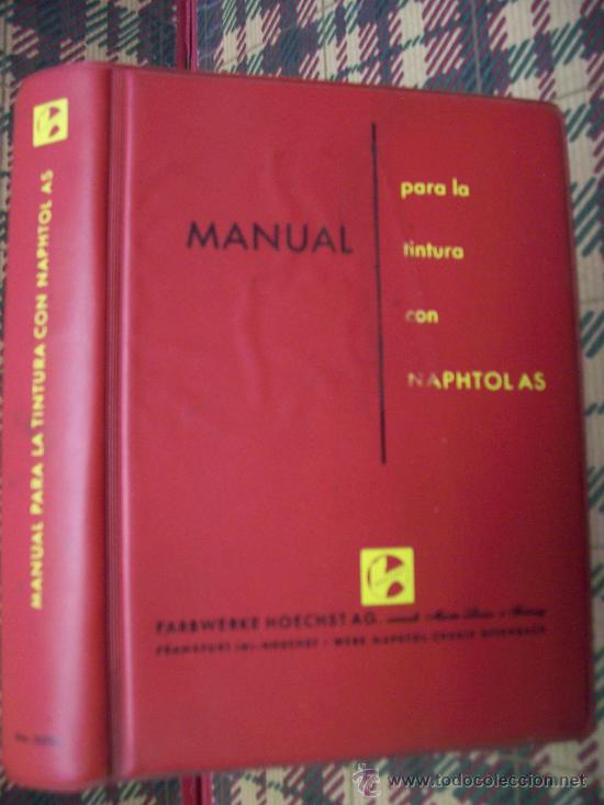 Libros de segunda mano: MANUAL TINTURA - 1955 - HOECHST - CASTELLANO - Foto 1
