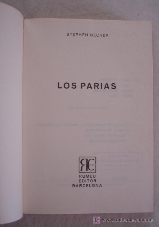 Libros de segunda mano: los parias, interior anexo - Foto 4