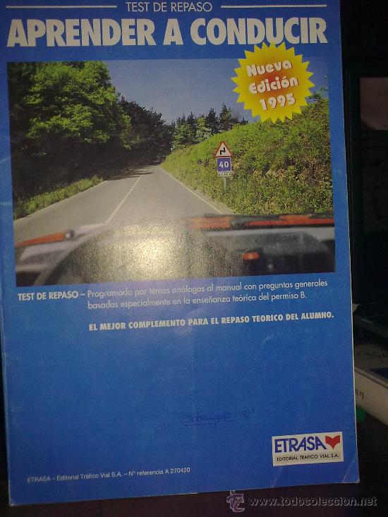 Libros de segunda mano: Test de repaso. Aprender a conducir (Etrasa, 1995) - Foto 1