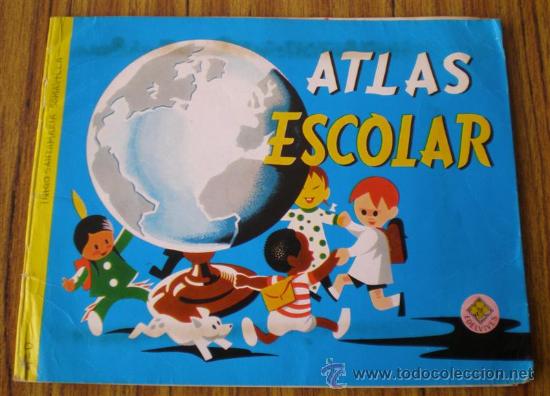 Libros de segunda mano: ATLAS ESCOLA .. Edelvives 1964 - Foto 1
