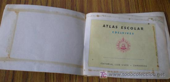 Libros de segunda mano: ATLAS ESCOLA .. Edelvives 1964 - Foto 3