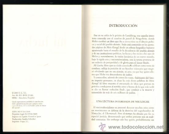 Libros de segunda mano: MI LUCHA. ADOLF HITLER P-112 - Foto 3