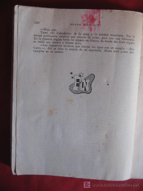 Libros de segunda mano: EDGAR WALLACE - EL BILLETE DE CIEN LIBRES - Foto 5