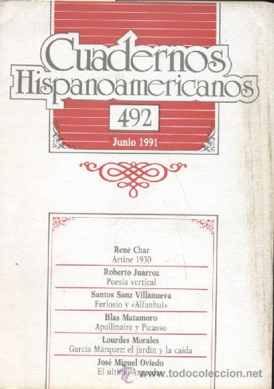 Libros de segunda mano: CUADERNOS HISPANOAMERICANOS. N&ordm; 492. JUNIO 1991  (A/ REV- 047) - Foto 1