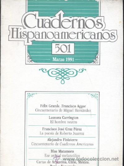 Libros de segunda mano: CUADERNOS HISPANOAMERICANOS. MARZO 1991. N&ordm; 501  (A/ REV- 074) - Foto 1