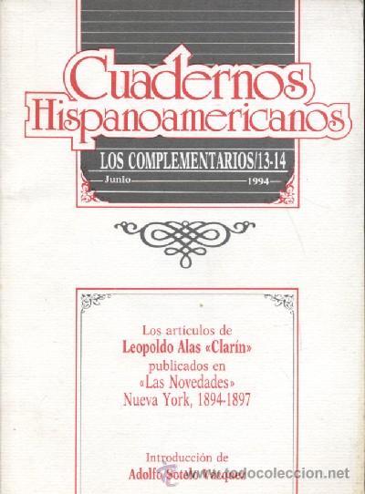 Libros de segunda mano: CUADERNOS HISPANOAMERICANOS. LOS COMPLEMENTARIOS 13-14. JUNIO 1994.  (A/ REV- 075) - Foto 1