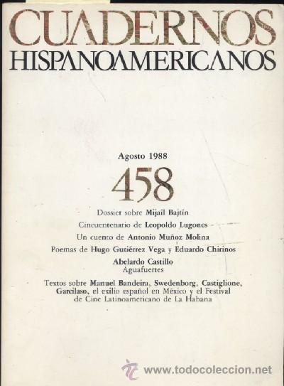 Libros de segunda mano: CUADERNOS HISPANOAMERICANOS. SEPTIEMBRE 1988. N&ordm; 459  (A/ REV- 080) - Foto 1