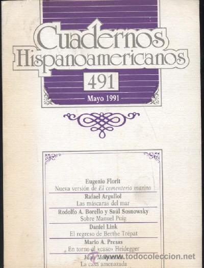 Libros de segunda mano: CUADERNOS HISPANOAMERICANOS. MAYO 1991. N&ordm; 491  (A/ REV- 109,2) - Foto 1