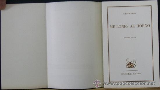 Libros de segunda mano: Millones al horno. Julio Camba (1969) - Foto 2