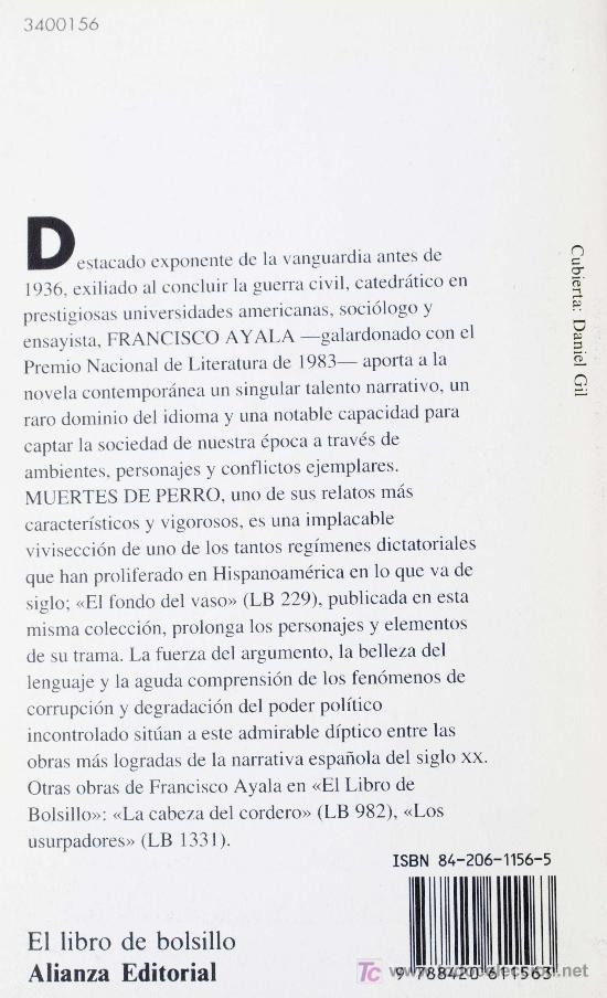 Libros de segunda mano: FRANCISCO AYALA / MUERTES DE PERRO. ALIANZA EDITORIAL. A ESTRENAR. - Foto 2