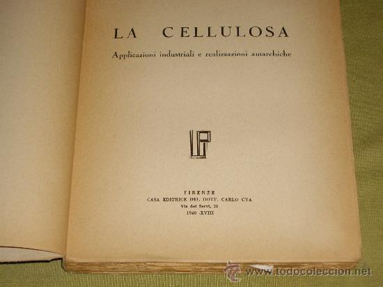 Libros de segunda mano: LA CELLULOSA- MARIO LENSI - Foto 2
