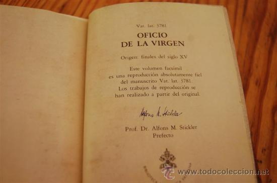 Libros de segunda mano: Oficio de la Virgen. Edicion facsimil numerada - Foto 7
