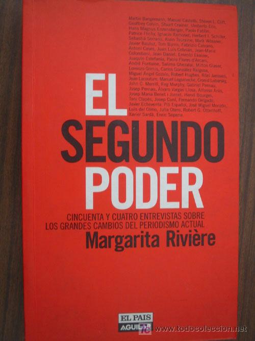 Libros de segunda mano: EL SEGUNDO PODER.  RIVI&Egrave;RE, Margarita. 1998. El Pa&iacute;s - Foto 1