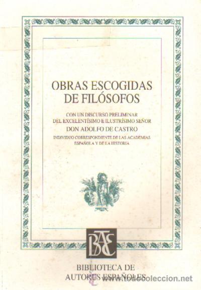 Libros de segunda mano: OBRAS ESCOGIDAS DE FILOSOFOS. FI-005 - Foto 1