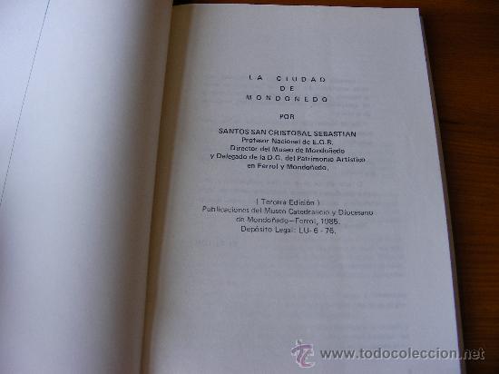 Libros de segunda mano: Mondo&ntilde;edo  de Santos San Crist&oacute;bal Sebasti&aacute;n - Foto 2