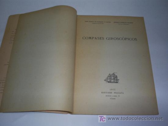 Libros de segunda mano: Compases girosc&oacute;picos Cadiz Ediciones Fragata 1952 RM45299 - Foto 2
