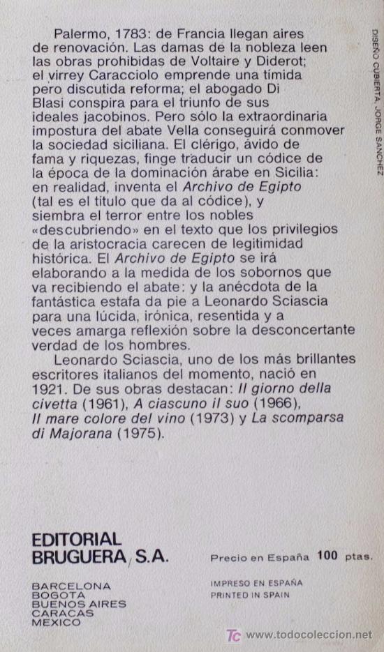 Libros de segunda mano: LEONARDO SCIASCIA / PRIVILEGIO Y PODER EDITORIAL BRUGUERA 1&ordf; EDICI&Oacute;N TRADUCCI&Oacute;N ANA GODAR - Foto 2