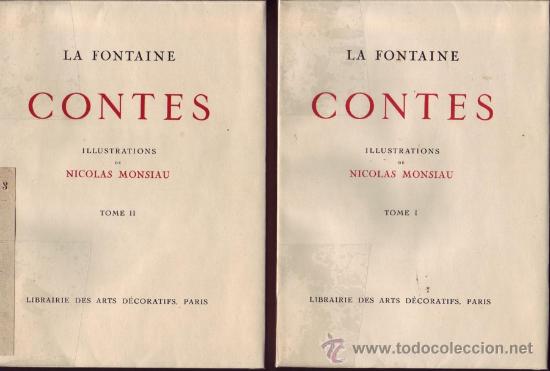 Libros de segunda mano: CONTES. Jean de LA FONTAINE. DOS TOMOS. I y II. - Foto 1