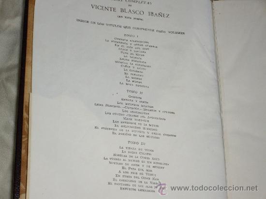 Libros de segunda mano: OBRAS COMPLETAS- VICENTE BLASCO IBA&Ntilde;EZ - Foto 9