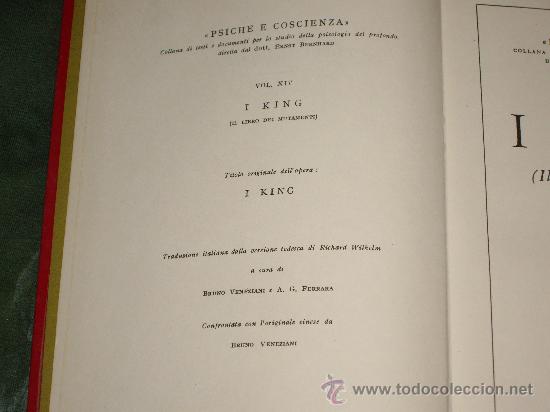 Libros de segunda mano: I KING ( IL LIBRO DEI MUTAMENTI) - Foto 6