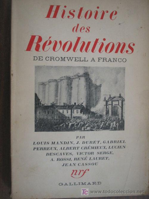 Libros de segunda mano: HISTOIRE DES R&Eacute;VOLUTIONS. 1938. Gallimard - Foto 1