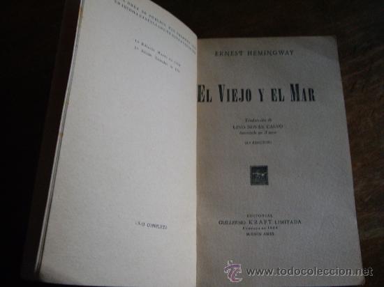 Libros de segunda mano: Libro El viejo y el mar de Ernest Hemingway - Foto 2