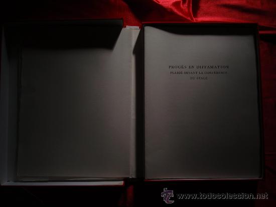 Libros de segunda mano: Dal&iacute; - libro original completo - Proc&egrave;s en diffamation Plaid&eacute; Devant la conf&eacute;rence du stage. - Foto 4