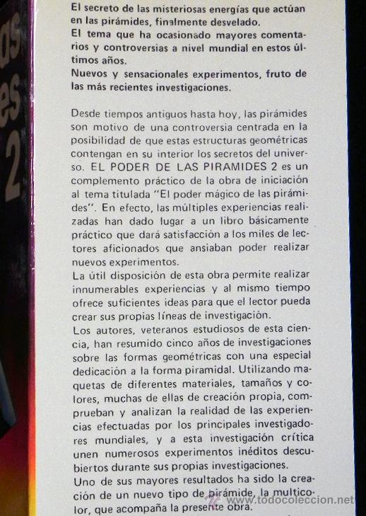 Libros de segunda mano: LIBRO - EL PODER DE LAS PIR&Aacute;MIDES 2 - ENIGMA MISTERIO - PIR&Aacute;MIDE ESOTERISMO EGIPTO - MART&Iacute;NEZ ROCA - Foto 2