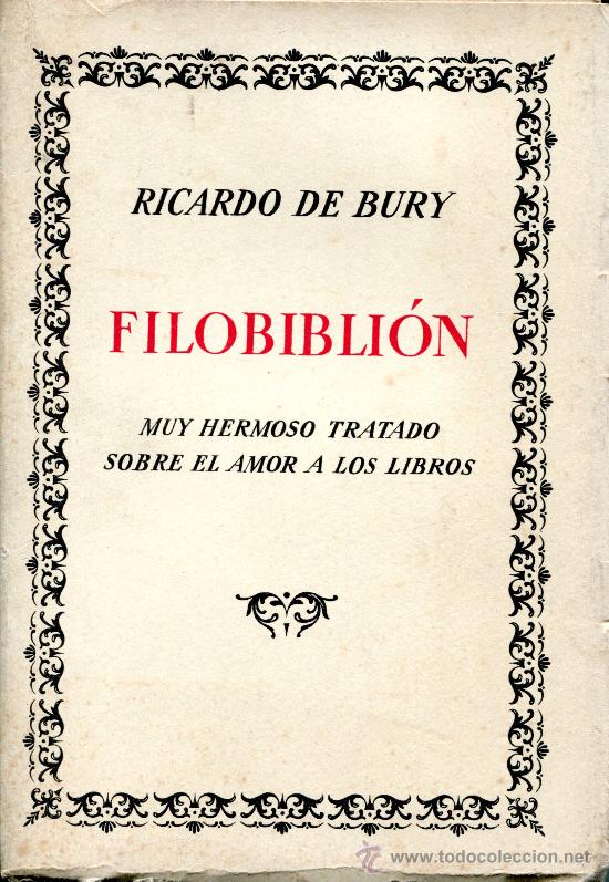 Libros de segunda mano: facsimil--filobiblion -  ricardo de bury - Foto 1