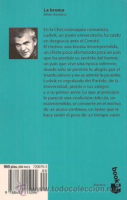 Libros de segunda mano: MILAN KUNDERA / LA BROMA . ED. SEIX BARRAL. 1&ordf; EDICI&Oacute;N. A ESTRENAR. - Foto 2